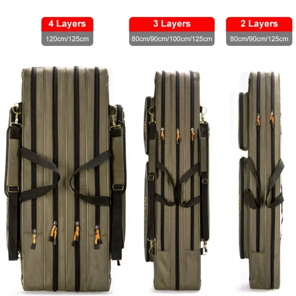 Reel Bag - 1A*2/3 layer 80/90/100/120CM Fishing Bag Backpack