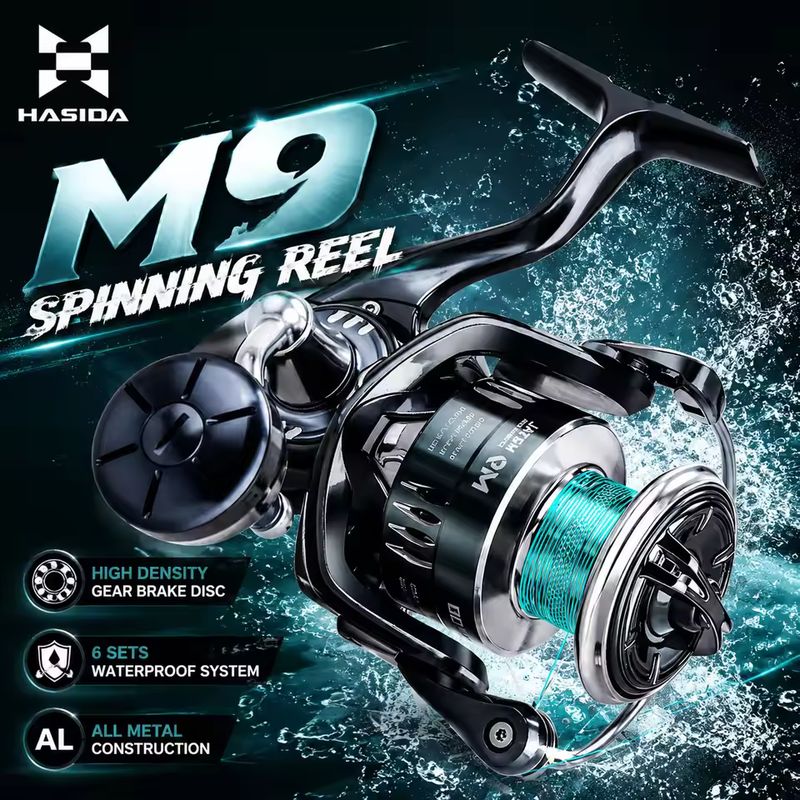 HASIDA M9 Spinning Reel Full M - Trolling Reel ulasan dan harga