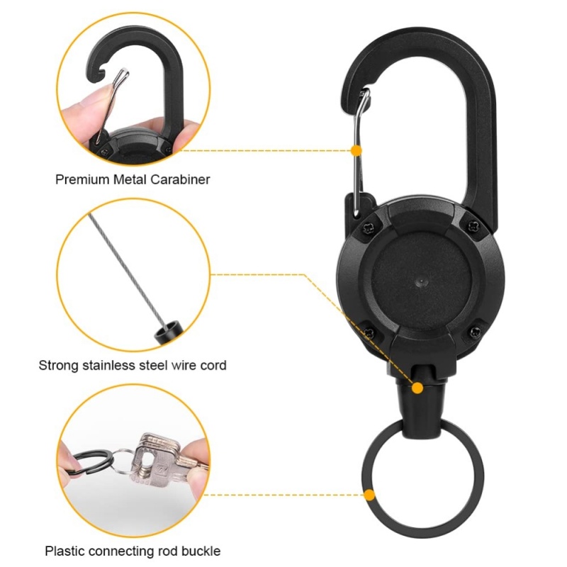 Outdoor Retractable Keychain H - Conventional Reel ulasan dan harga
