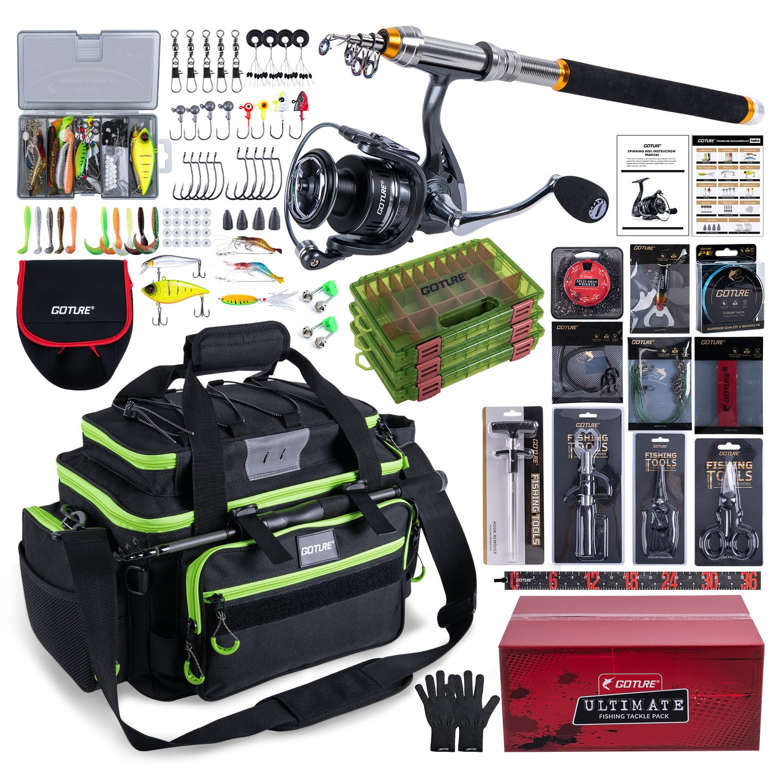 Goture Portable Travel Fishing - Reel Bag ulasan dan harga