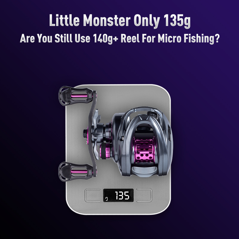 KINGDOM 135g Micro Monster Bai - Spincast Reel ulasan dan harga