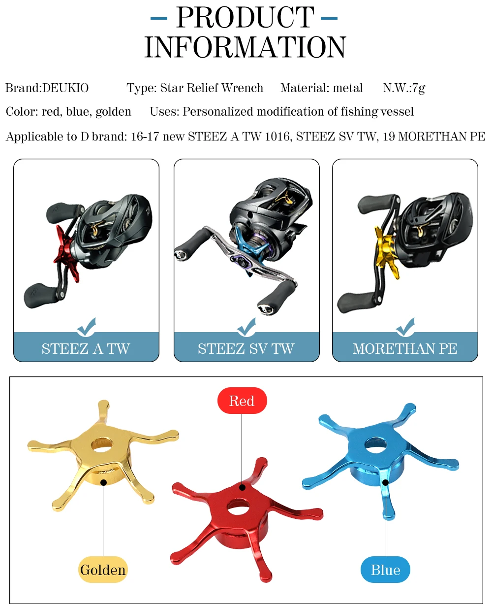 Star Drag Wrench for D Brand B - Reel Drag Knob ulasan dan harga
