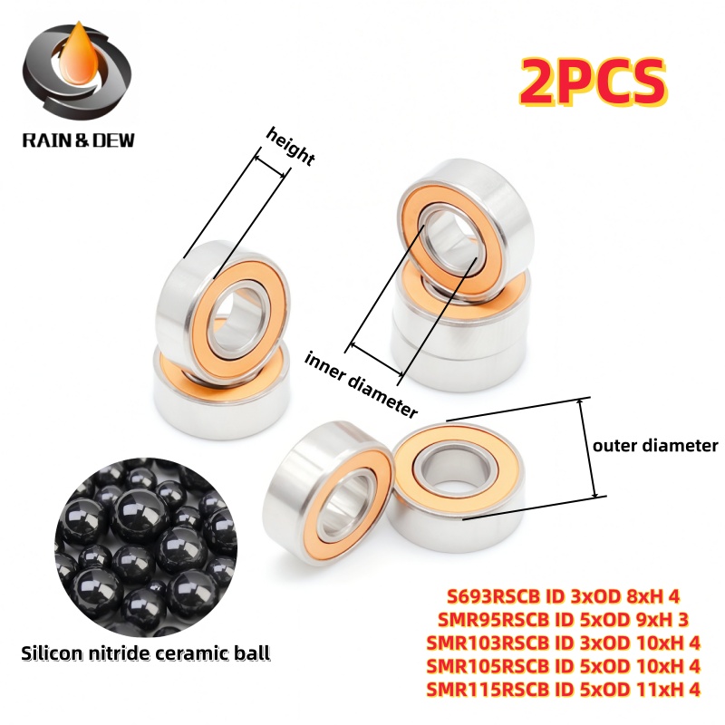 2PCS Miniature Ball Bearing 3x - Conventional Reel ulasan dan harga